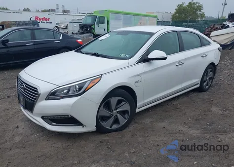 2016 Hyundai Sonata Plug-In Hybrid из США, поврежденный, VIN KMHE14L21GA022368